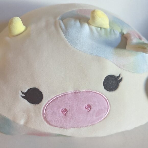 NWT 12" Candess Cow Stackable Squishmallows Pastel Plush Animal Farm Squad - Picture 7 of 11